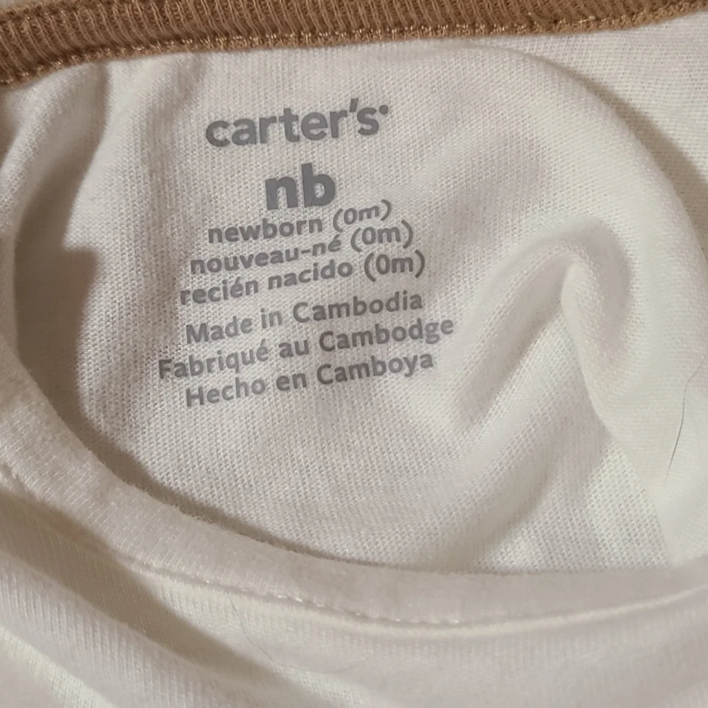 Carter's Bundle of Love White Kids Top Newborn NWT